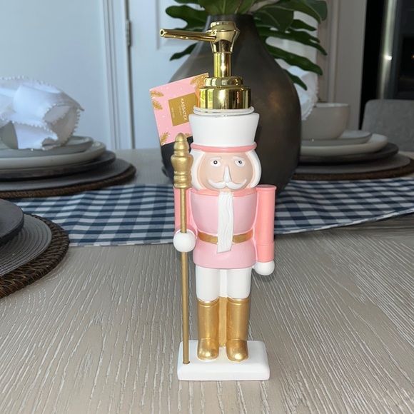 Kassatex Holiday Pink Nutcracker Soap Dispenser Poshmark
